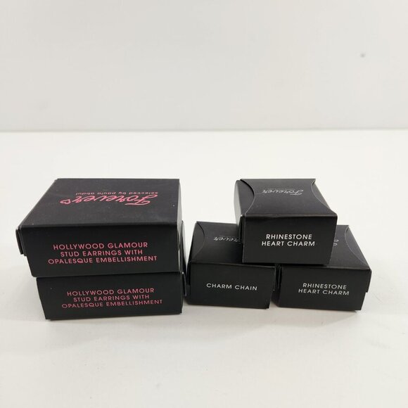 Forever / Paula Abdul / Avon Bundle Rhinestone Heart Pendant & Hollywood Studs - Picture 11 of 12